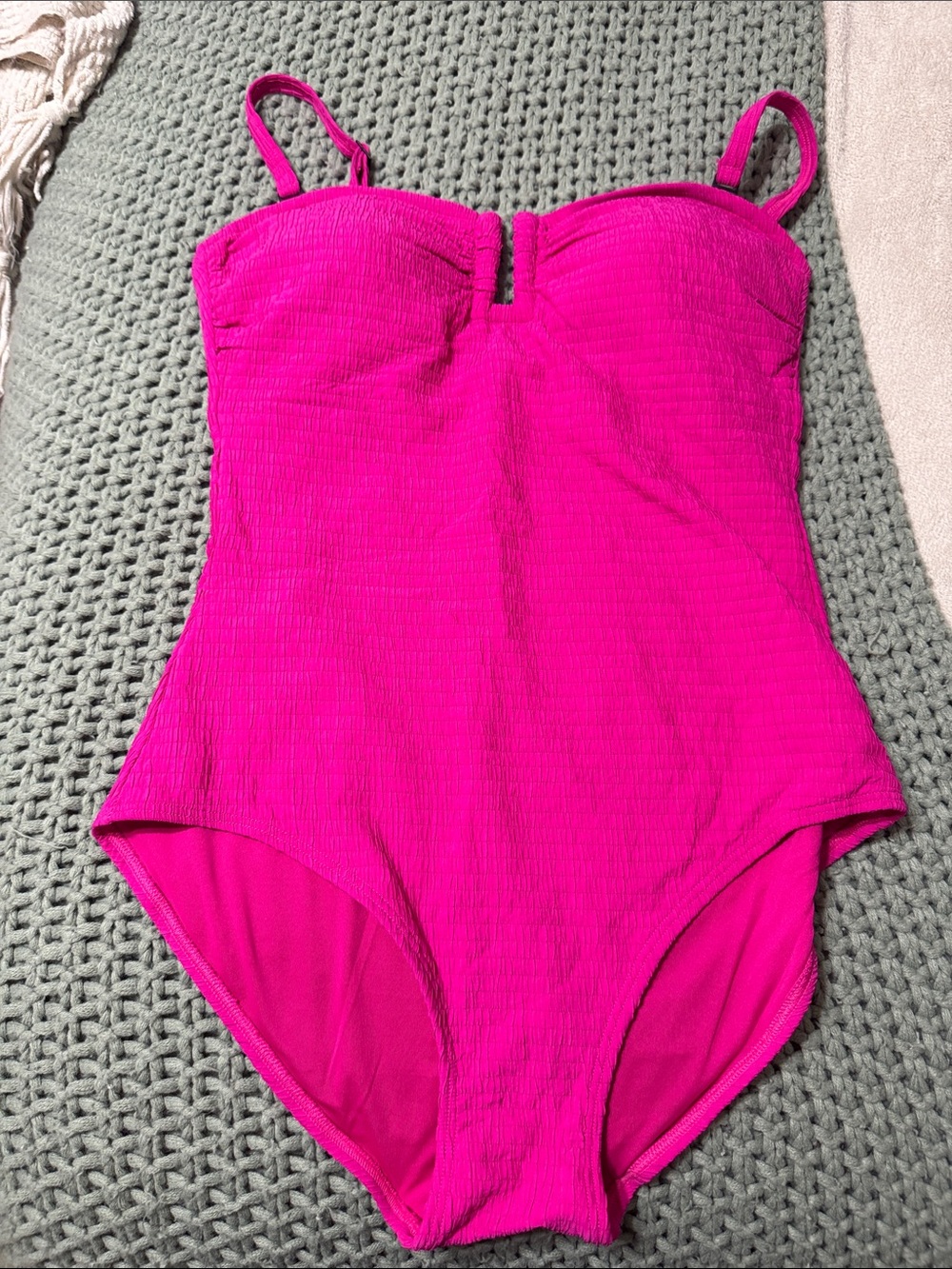 Bright Pink One-Piece Swimsuit